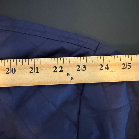 Boulder Creek Men's Navy Blue Lightweight Quilted Jacket, Corduroy Accents, 4XL - Picture 9 of 11